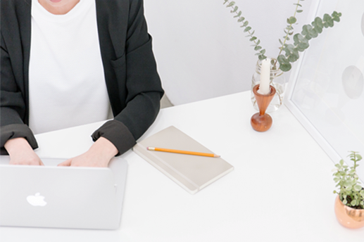 Person on a laptop